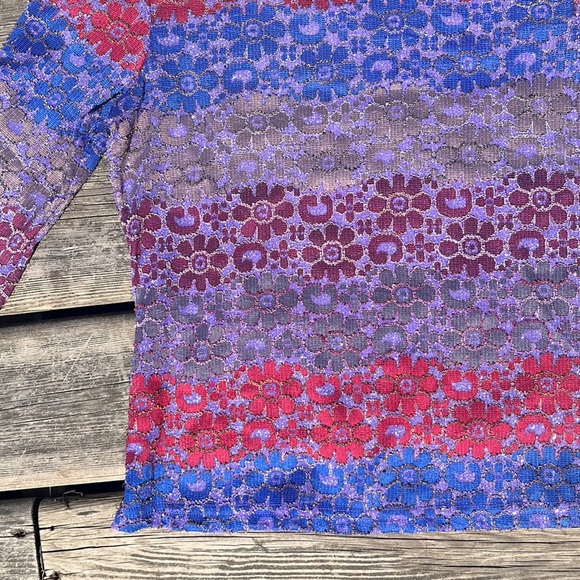 Sparkly Multicoloured Flower Shirt - Picture 2 of 4